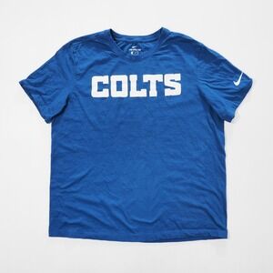 Nike Shirt Mens Extra Large Blue Indianapolis Colts NFL Short Sleeve Tee